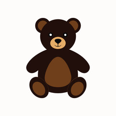 Obraz premium Teddy Bear. Cute stuffed Toy. Red and beige bear isolated on white background