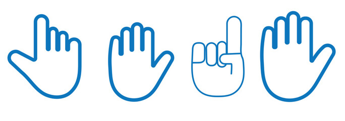 Fototapeta premium Waving hand icon