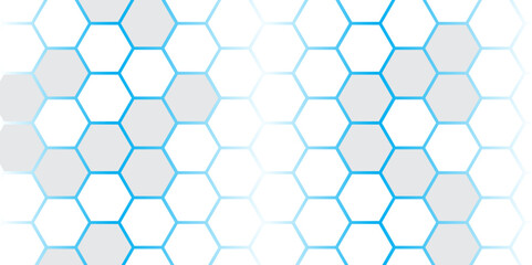 Abstract futuristic white hexagonal background. Futuristic Hexagonal Grid Background, Abstract Technology Pattern. White. Hexagon. Vector. 