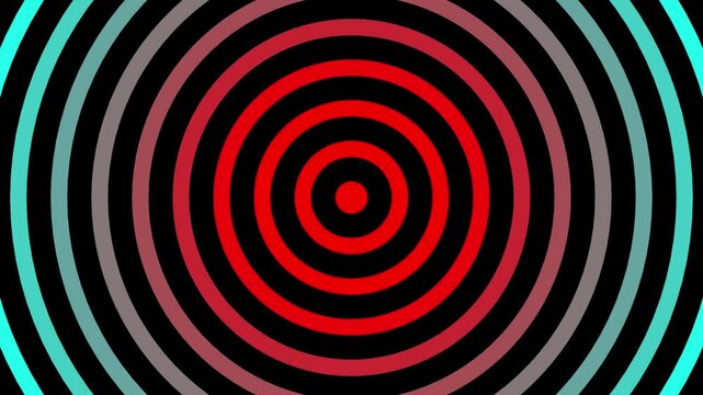 Circular wave-shaped moving background or radar in physics. loop background animation.