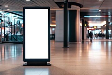 Ultra Hd Visual of Standing Digital Signage Mockup