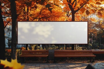 Vibrant Picture of Welcome Autumn Banner Template