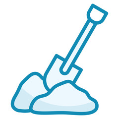 Naklejka premium Shovel Icon