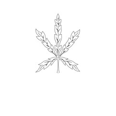 black and white flower