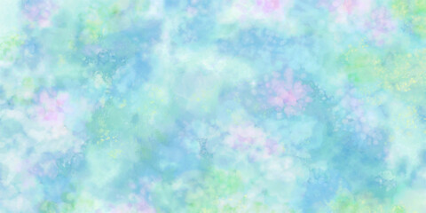 睡蓮が浮かぶ池のような抽象画背景 © AMONT