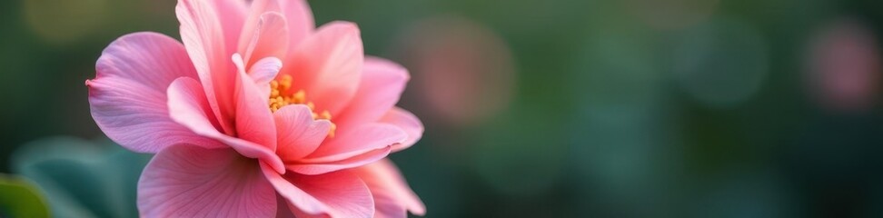 Flower with soft, delicate petals and subtle shading, gentle, flower