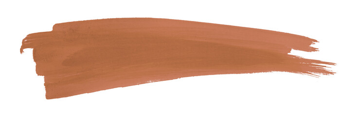 brown brush isolated on transparent background