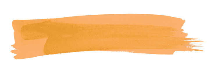 orange brush isolated on transparent background