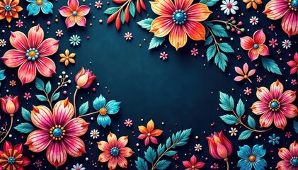 Intricate paisley floral pattern in vibrant hues , pattern, swirl