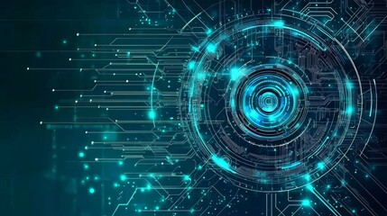 Digital background portraying advanced technology aesthetics.