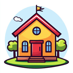 Naklejka premium illustration of a house