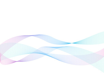 ラインウェーブ グラフィック 背景素材