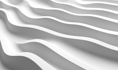 Obraz premium Abstract white wavy background, ideal for modern and minimalist designs
