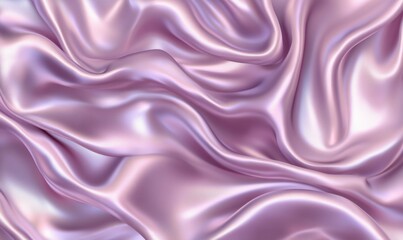 Obraz premium Flowing pink silk fabric background for luxury design or product display