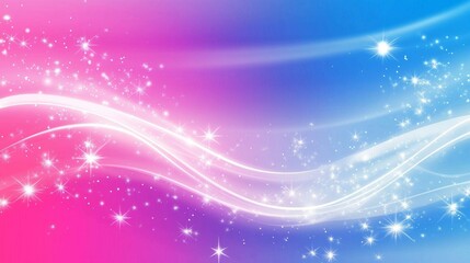 Fototapeta premium Stars and swirls create a whimsical effect on a colorful canvas.