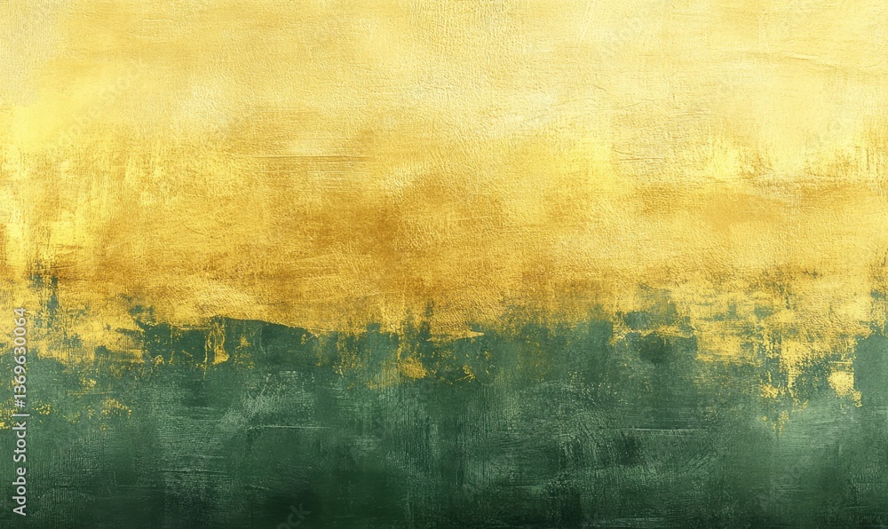 Poster gold and green abstract textured background for design projects