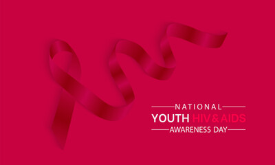National Youth HIV & AIDS Awareness Day. April month health and medical Awareness Concept. Vector Template.