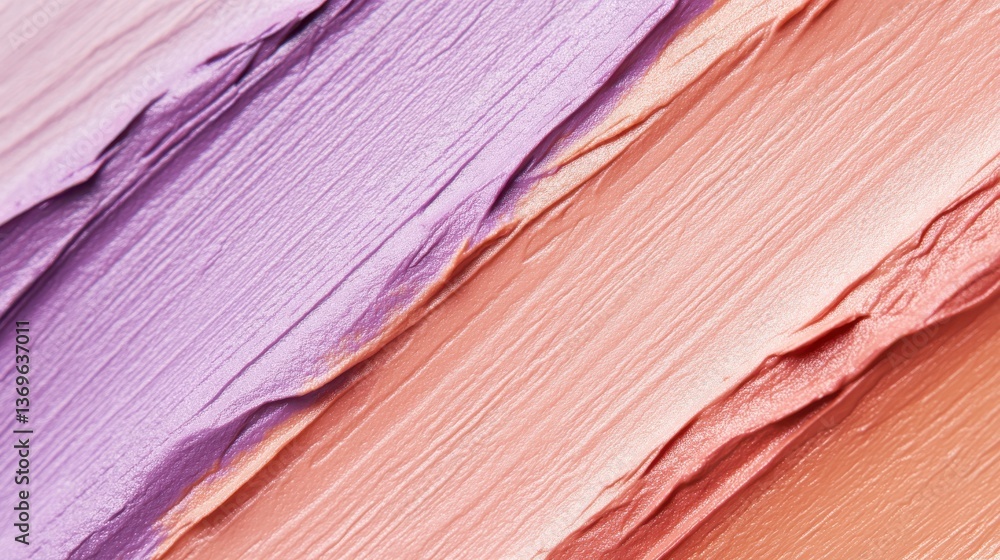Aufkleber soft pencil strokes create layered textures in muted peach and lavender hues, showcasing delicate ar