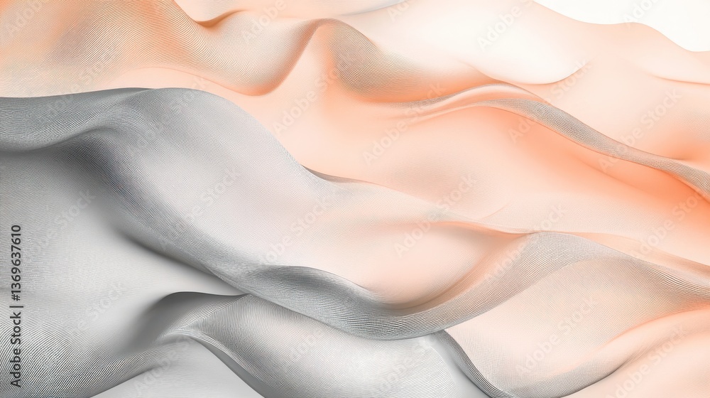 Poster gentle waves of soft pencil strokes create a calming pastel backdrop for creative expression or rela