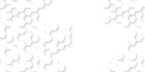 Vector white hexagonal background. Luxury White Pattern. wallpaper Illustration. Futuristic abstract honeycomb mosaic white background. geometric mesh cell texture. modern futuristic wallpaper.