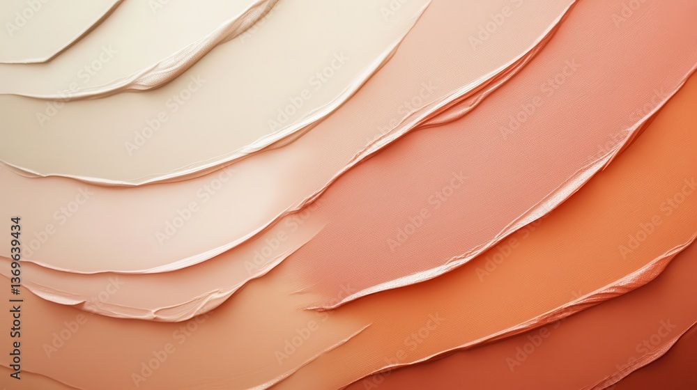 Poster Gradual transition of minimalist pencil strokes creating a soft gradient effect with warm tones and gentle textures