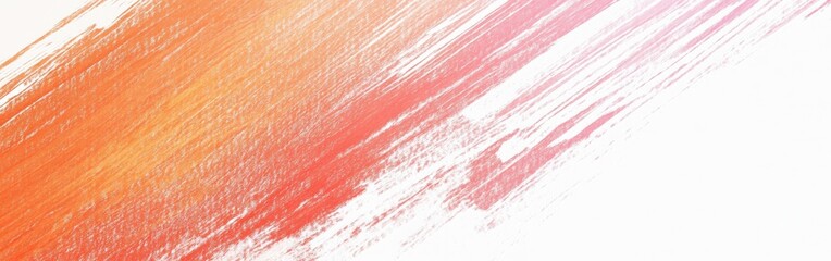 Fototapeta premium Minimalist gradient of pencil strokes blending warm tones of orange and red towards a light background