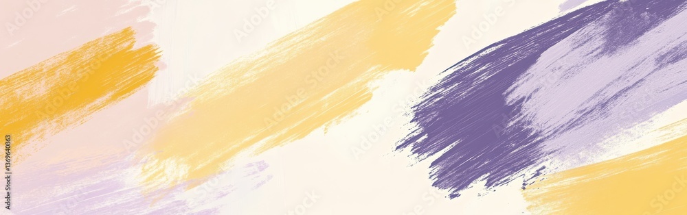 Poster minimalist composition showcasing pencil on textured background with soft, blended hues of yellow an