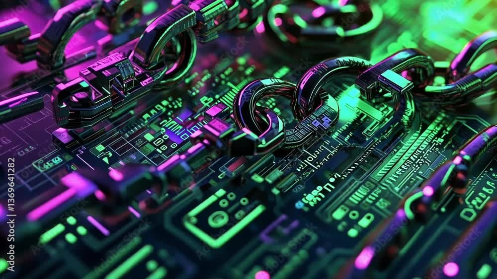 Poster a closeup captures a kaleidoscope of digital locks and keys intertwined glowing in shades of green a