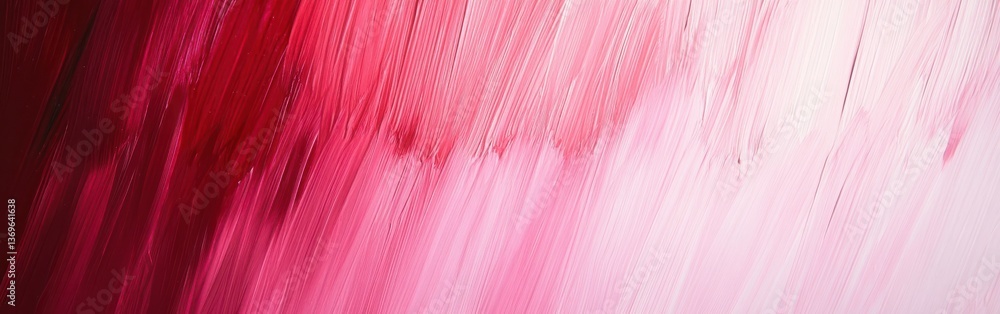 Poster gradient pencil strokes create a vibrant and dynamic design of reds and pinks