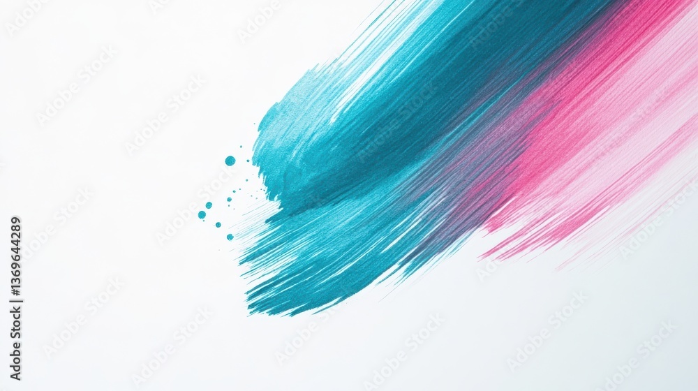 Poster bold pencil strokes create dynamic lines of color against a clean white background showcasing creati