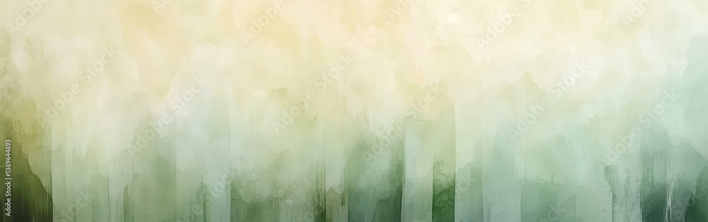 Poster Abstract composition of soft vertical elements in calming colors blending harmoniously for a tranquil atmosphere
