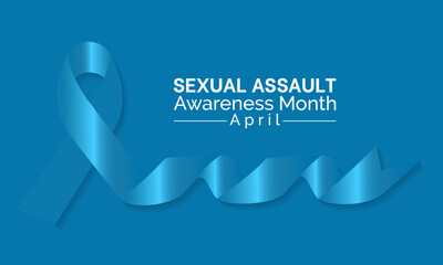 National Sexual Assault Awareness Month. April month Support humanity Awareness Concept. Vector Template.