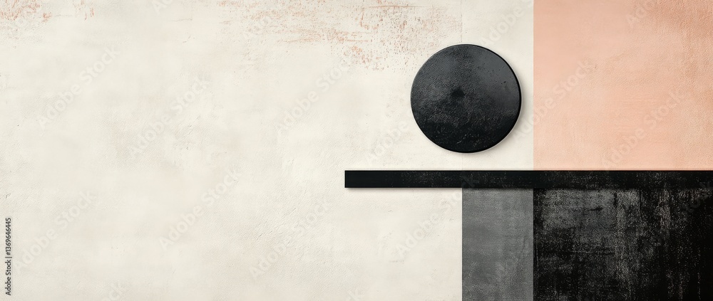 Aufkleber abstract wall art featuring neutral tones and textured patterns creating a serene atmosphere in mode