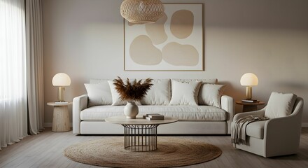 Elegant and Airy Living Room