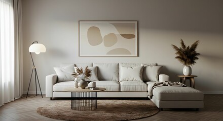 Elegant and Airy Living Room