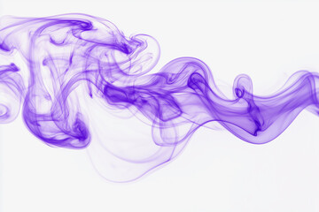 Obraz premium purple smoke is flowing in the air, creating a dreamy and ethereal atmosphere. The smoke is thick and dense, almost as if it's a cloud of mist. The color purple is dominant