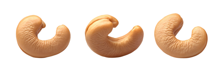 Sweet heart-shaped food snacks, isolated white desserts