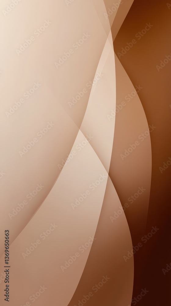 Poster Soft copper tones create a tranquil abstract composition with subtle bokeh effects in a warm color palette