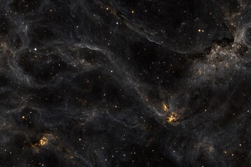 Fototapeta premium Cosmic nebula background with stars and glowing clouds for astronomy and science projects