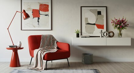Vibrant Accent Chair Nook