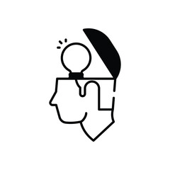 Open Mindedness  Vector icon