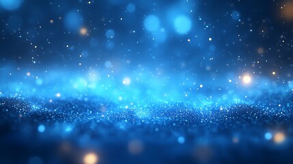 Obraz premium Blue Glitter Sparkle Background.
