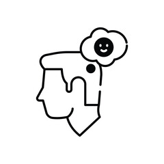 Positive Attitude Vector icon