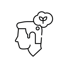 Mindfulness  Vector icon