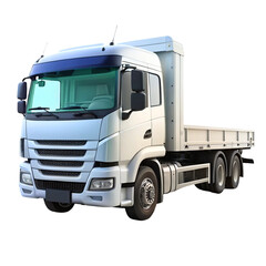 blue truck isolated on white