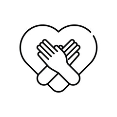 Self Love Vector icon