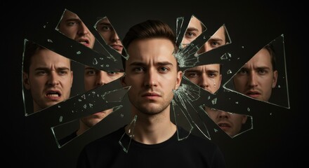 Shattered Self: A Portrait of Internal Conflict