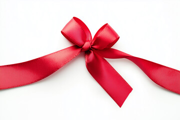 red bow isolated on white background