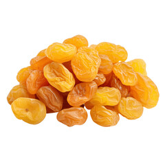 dried raisins isolated on white background