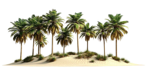 palm trees on the beach